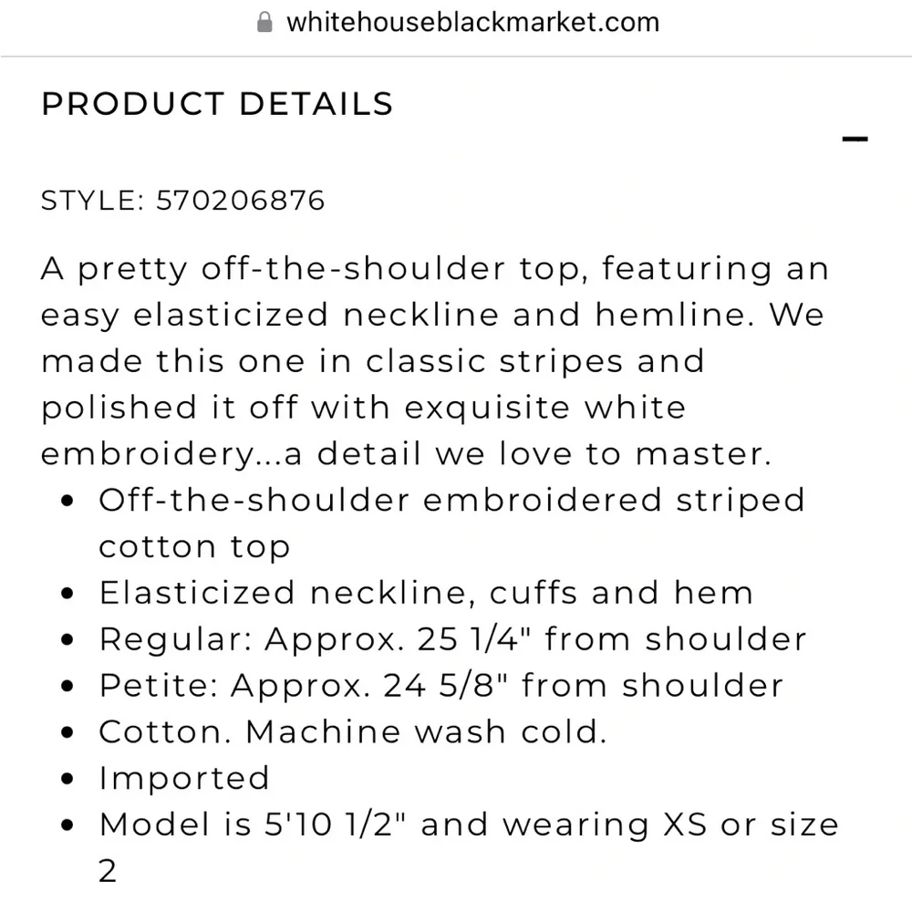 White House Black Market Top - Picture 5 of 5